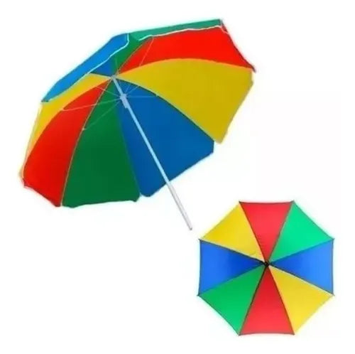 SOMBRILLA PLAYERA GRANDE DE COLORES