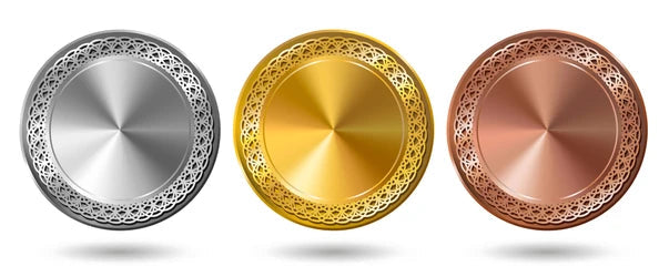 MEDALLAS ORO - PLATA - BRONCE
