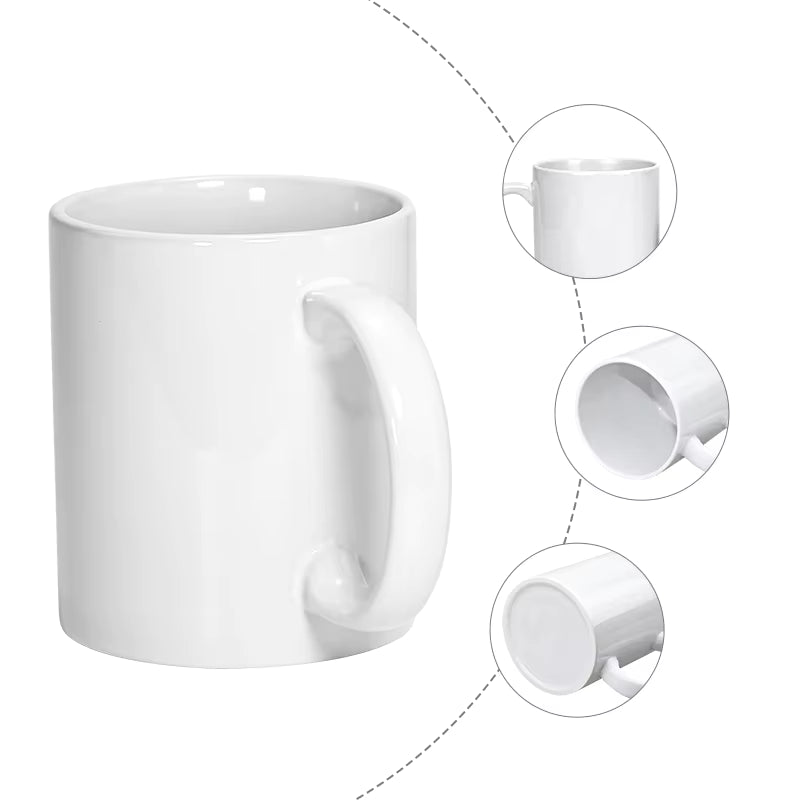 TAZA MUGS BLANCA 11  Oz y 6 Oz