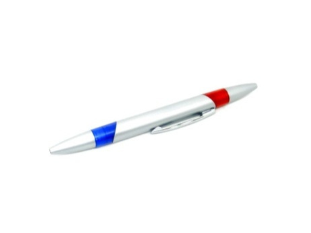 BOLIGRAFO PLATEADO 2 TINTAS (MV-26)