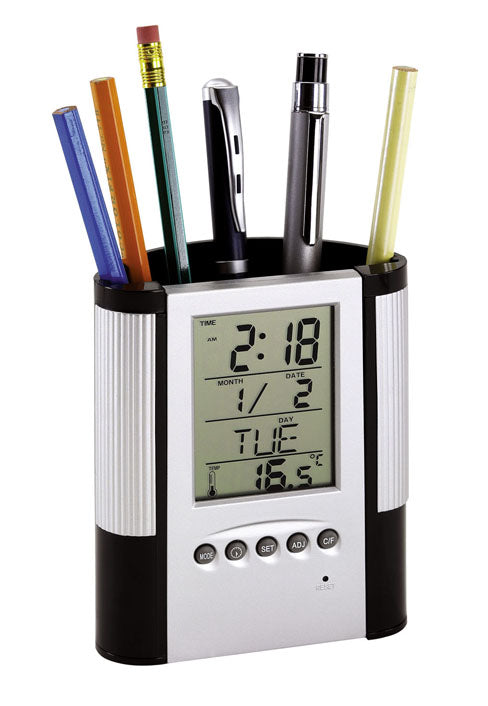 RELOJ PORTA BOLIGRAFOS DELUXE